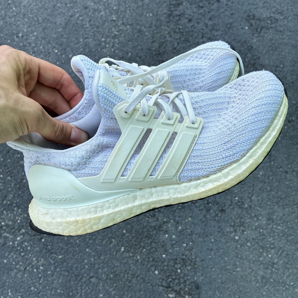 Adidas Womens UltraBoost BB6308 White Running Shoes Sneakers Size 8.5